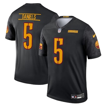 Washington Commanders Jayden Daniels Carbon Black Fashion Jersey
