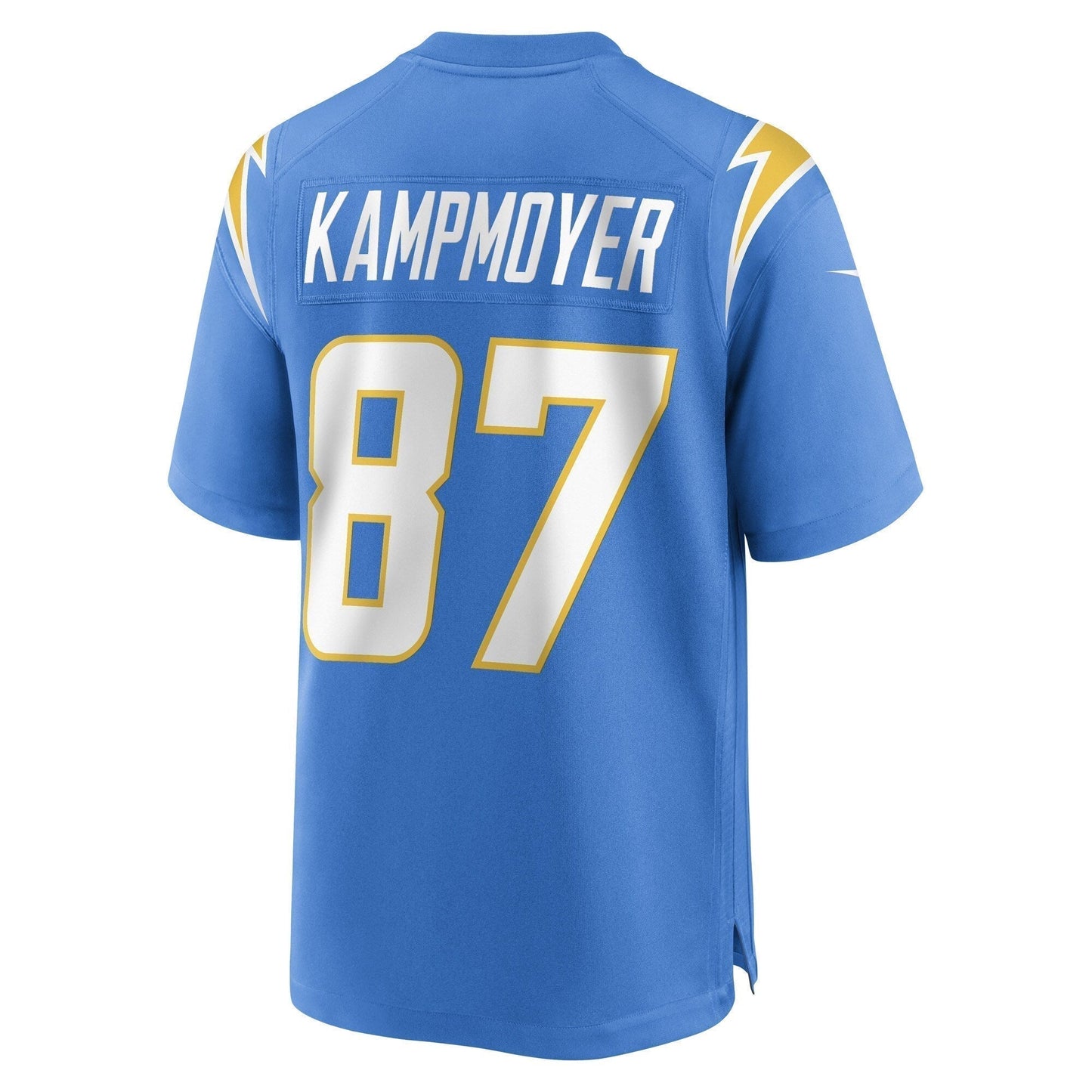 Hunter Kampmoyer Los Angeles Chargers Game Jersey - Powder Blue