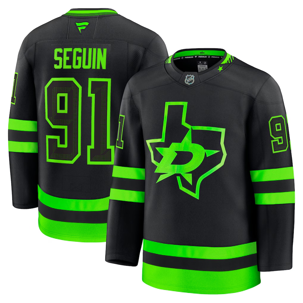 Men's Dallas Stars Tyler Seguin Fanatics Black Alternate Premium Player Jersey