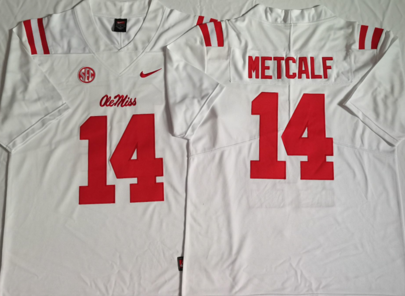 Men's Oklahoma Sooners DK Metcalf White Player Game Jersey