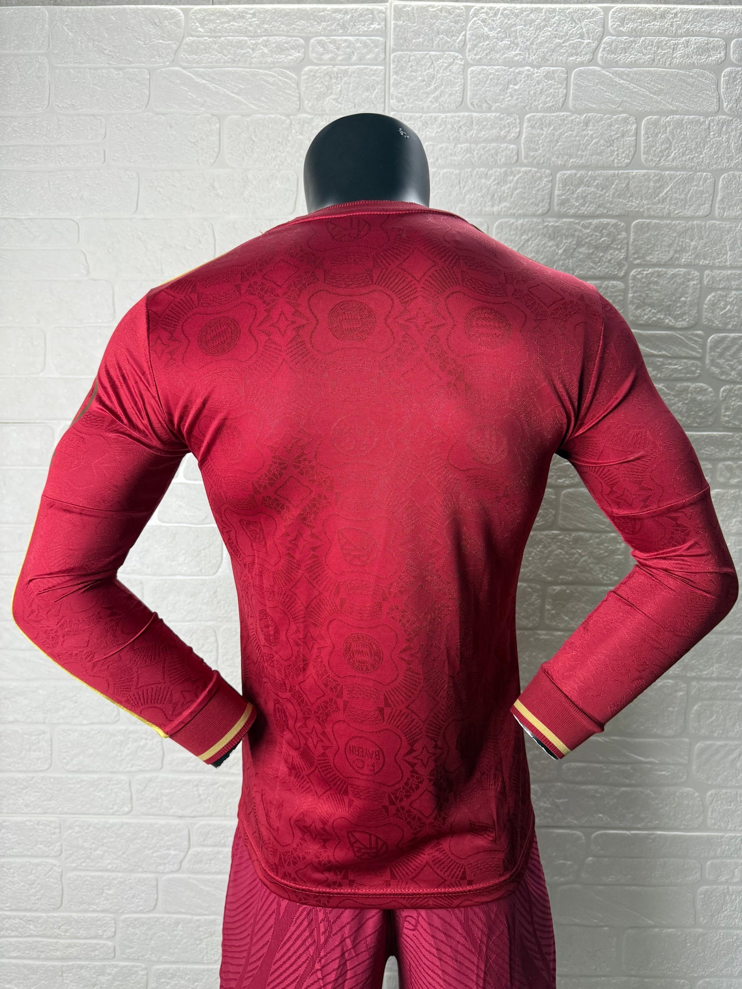 2025-26 Bayern Munich 125th Anniversary Red Long Sleeve Player Version Jersey