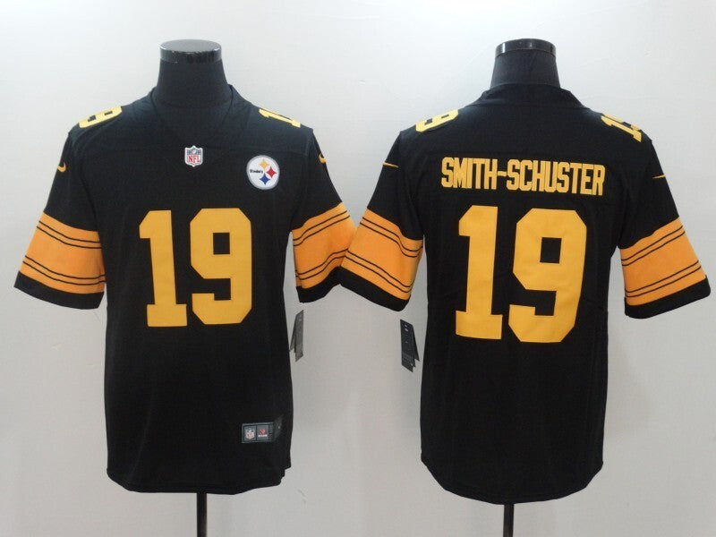 Men's Pittsburgh Steelers JuJu Smith-Schuster Jersey - Black-yellow numbers
