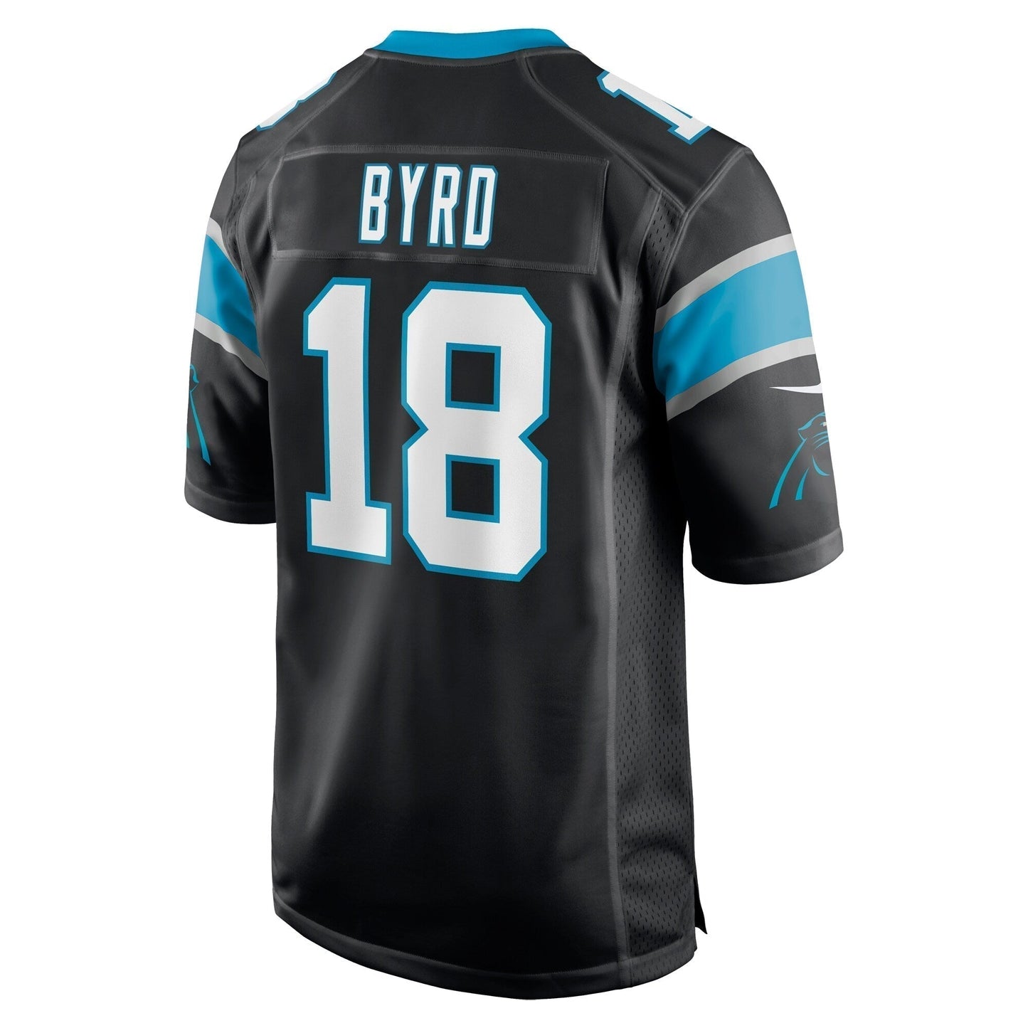 Damiere Byrd Carolina Panthers Game Jersey - Black