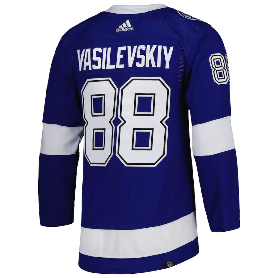 Men's Tampa Bay Lightning Andrei Vasilevskiy Blue Primegreen Authentic Player Jersey