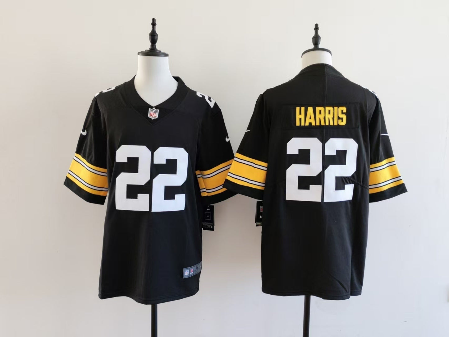 Men's Pittsburgh Steelers Najee Harris Jersey - Black-No team logo