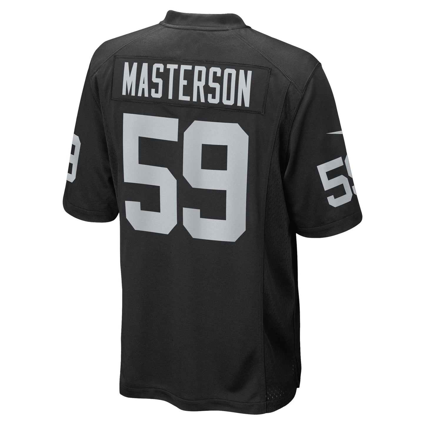 Luke Masterson Las Vegas Raiders Game Jersey - Black