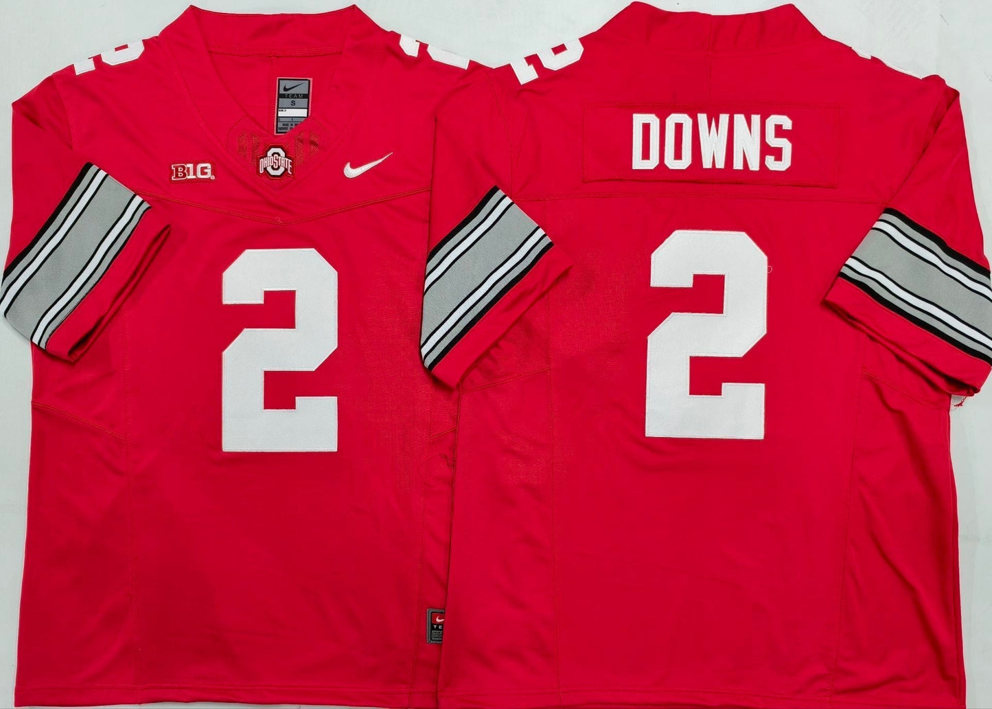 Men's Ohio State Buckeyes Caleb Downs #2 Red Player Jersey
