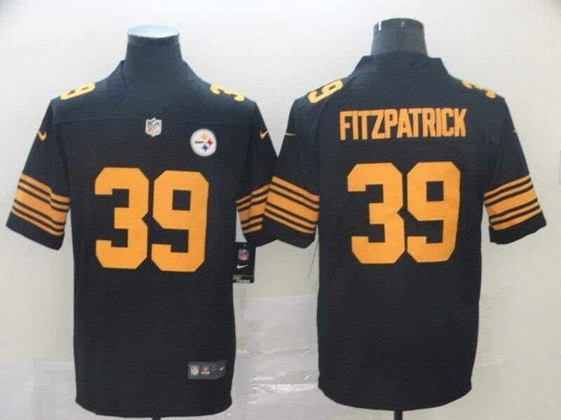 Men's Pittsburgh Steelers Minkah Fitzpatrick Jersey - Black-yellow numbers