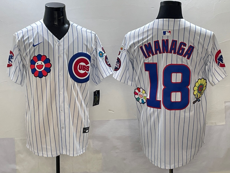 Men's Chicago Cubs1 Shota Imanaga #18 White Player Jersey