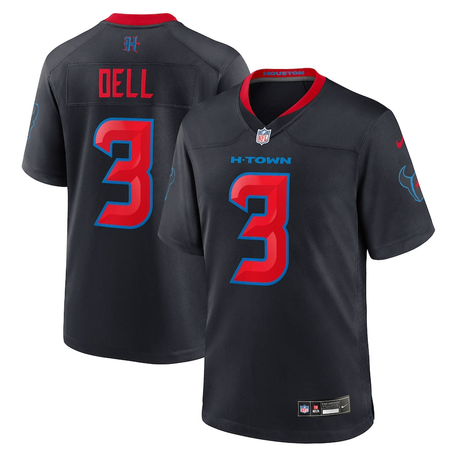 Men's Houston Texans Tank Dell Navy 2nd Alternate Game Jersey