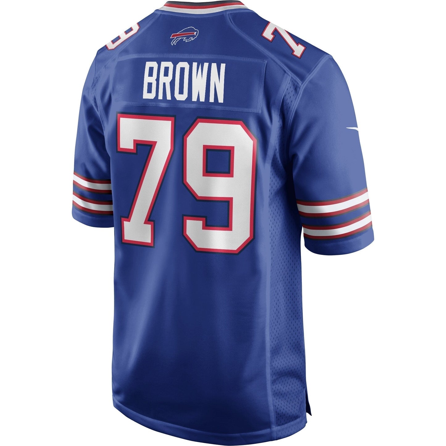 Ruben Brown Buffalo Bills Game Retired Jersey - Royal