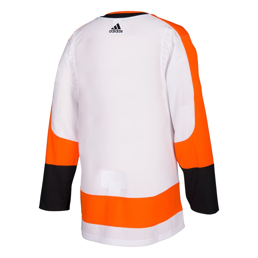 Men's Philadelphia Flyers White Away Authentic Blank Jersey