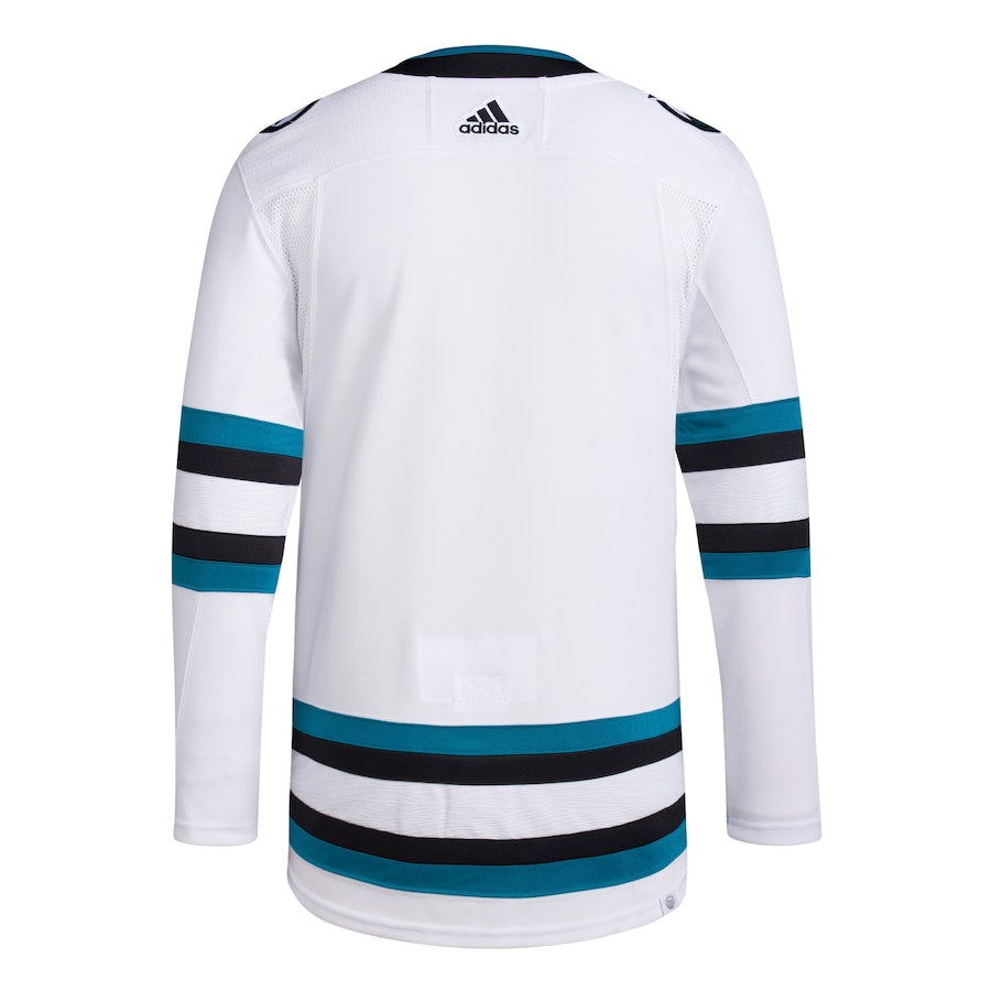 Men's San Jose Sharks White Away Primegreen Authentic Jersey
