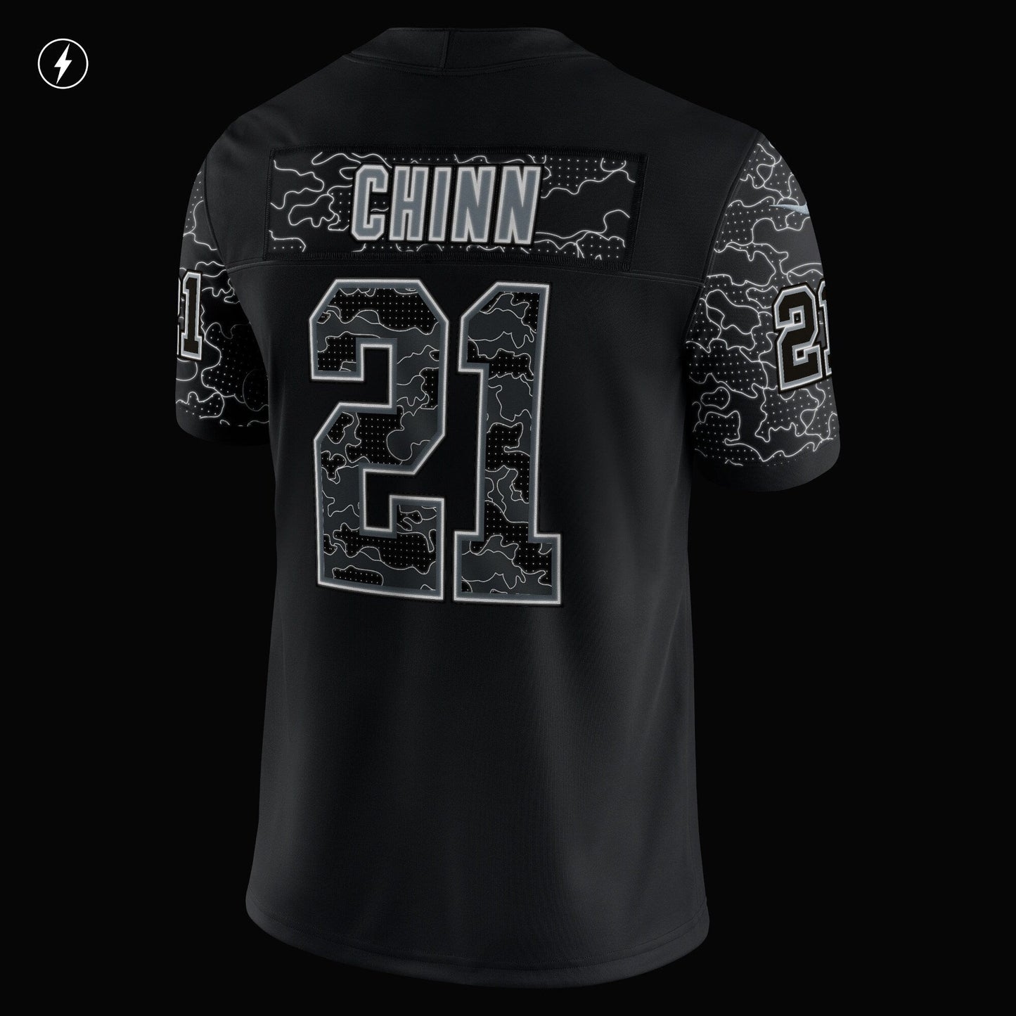 Jeremy Chinn Carolina Panthers RFLCTV Limited Jersey - Black
