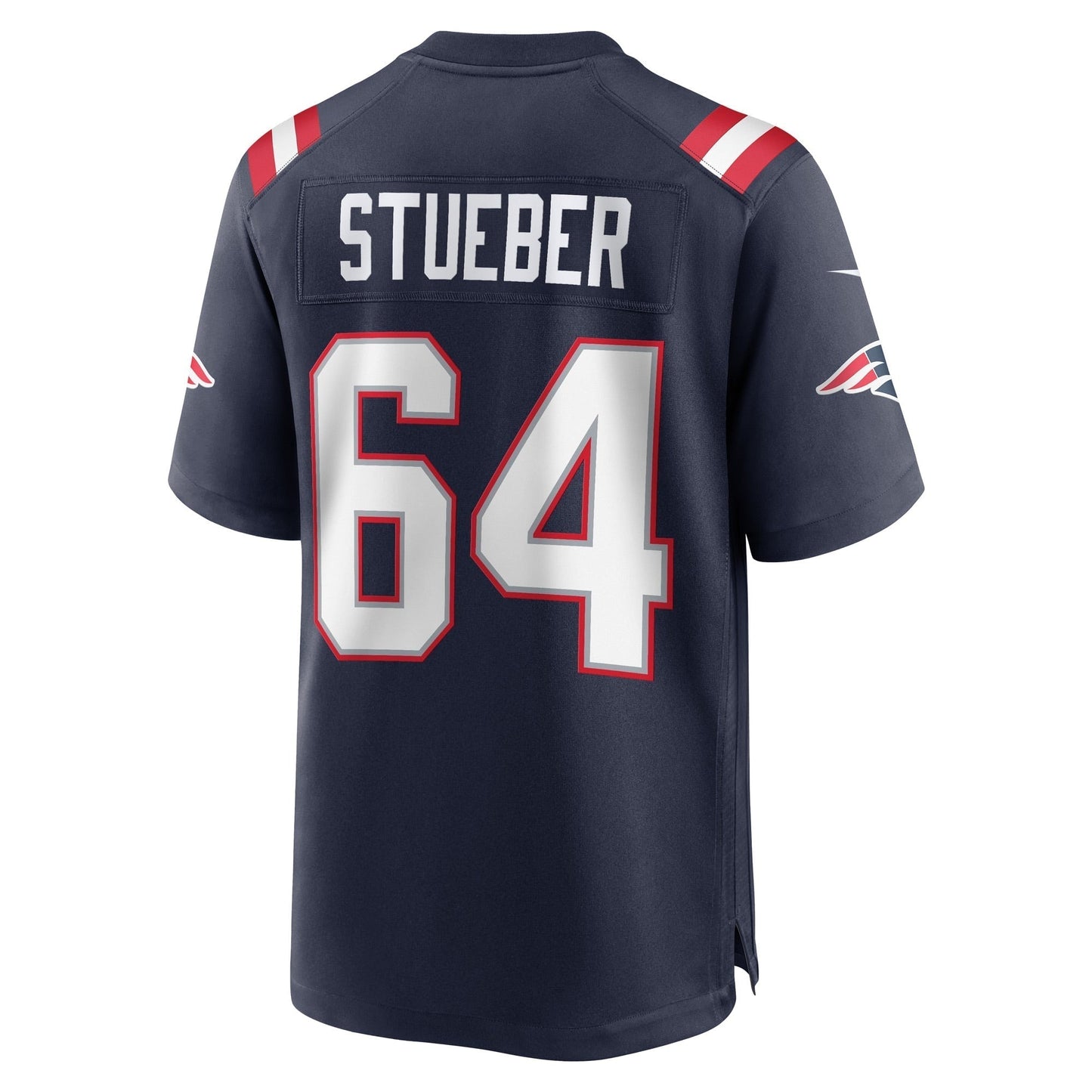 Andrew Stueber New England Patriots Game Jersey - Navy