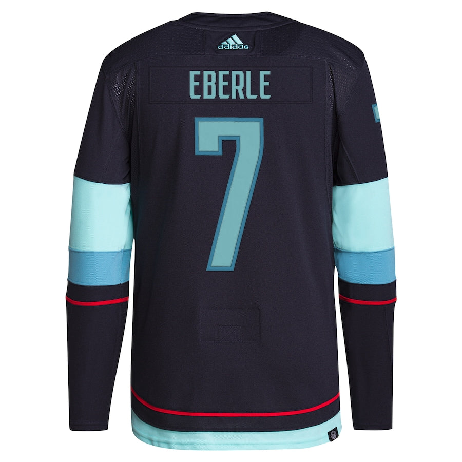 Men's Seattle Kraken Jordan Eberle Navy Home Primegreen Authentic Pro Player - Jersey