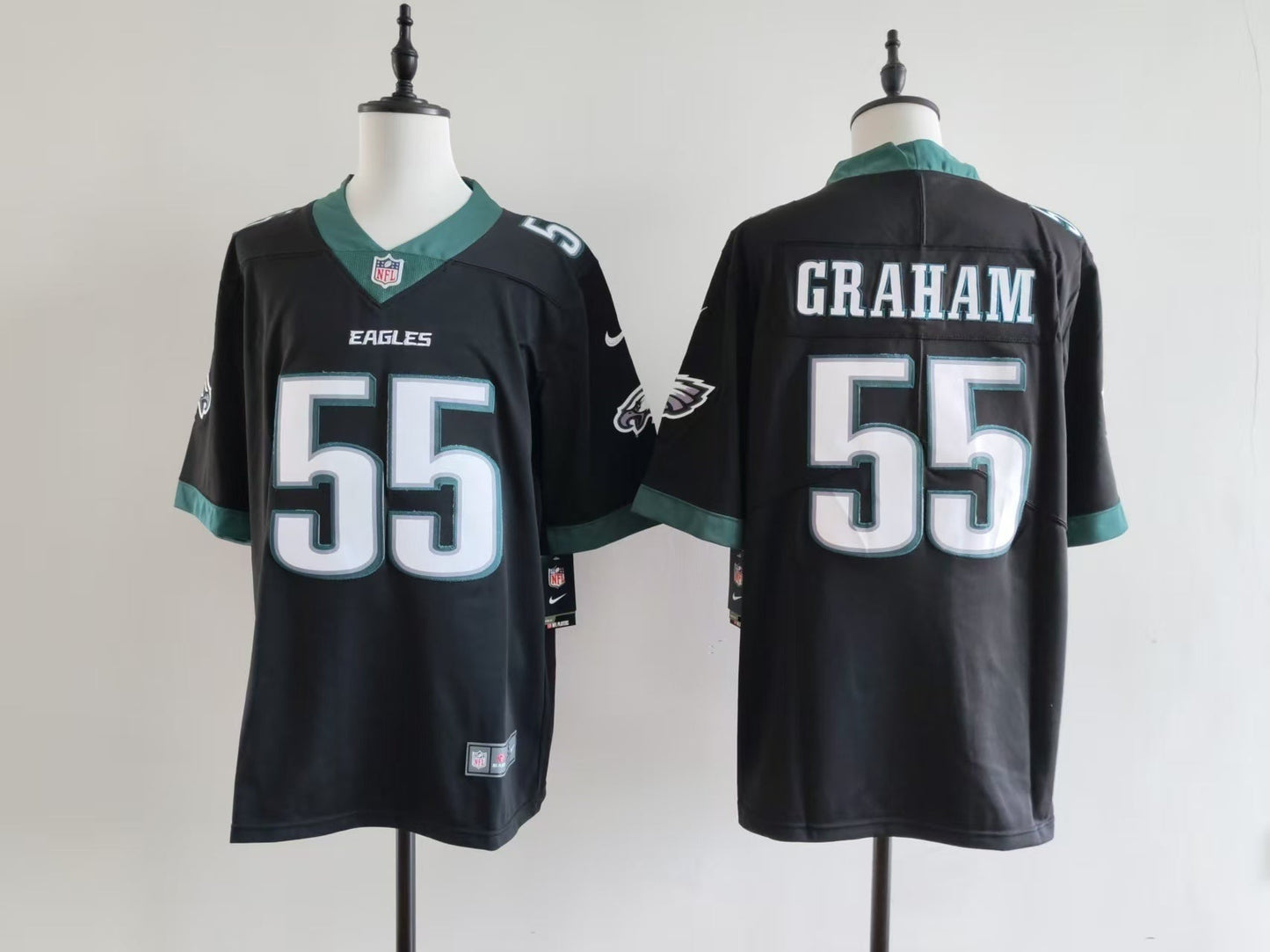 Men's Philadelphia Eagles Brandon Graham Jersey-Black