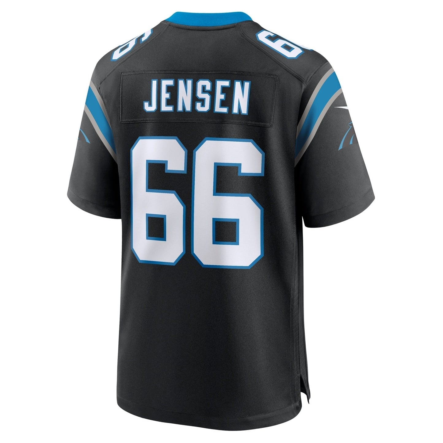 Nash Jensen Carolina Panthers Team Game Jersey - Black