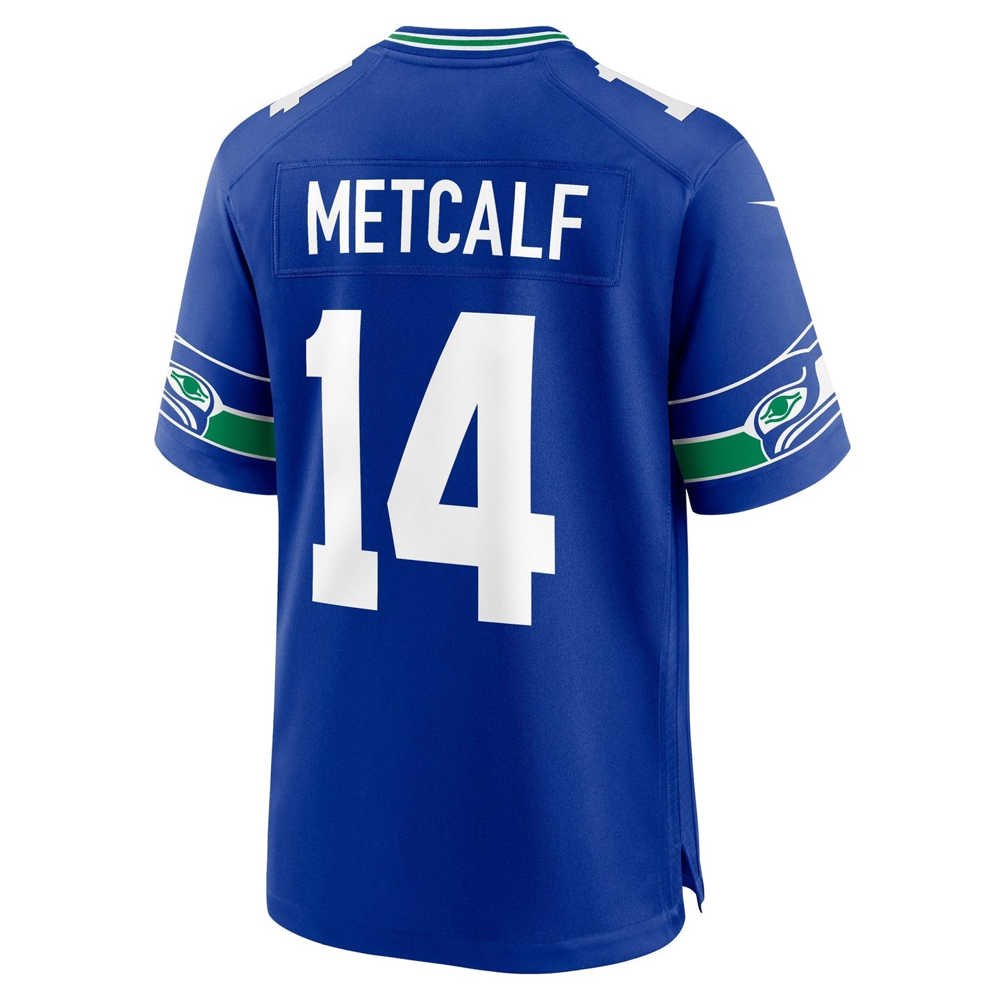 DK Metcalf Seattle Seahawks Throwback Game Jersey - Royal