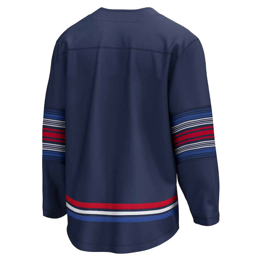 New York Rangers Alternate Premier Breakaway Blank Jersey - Navy