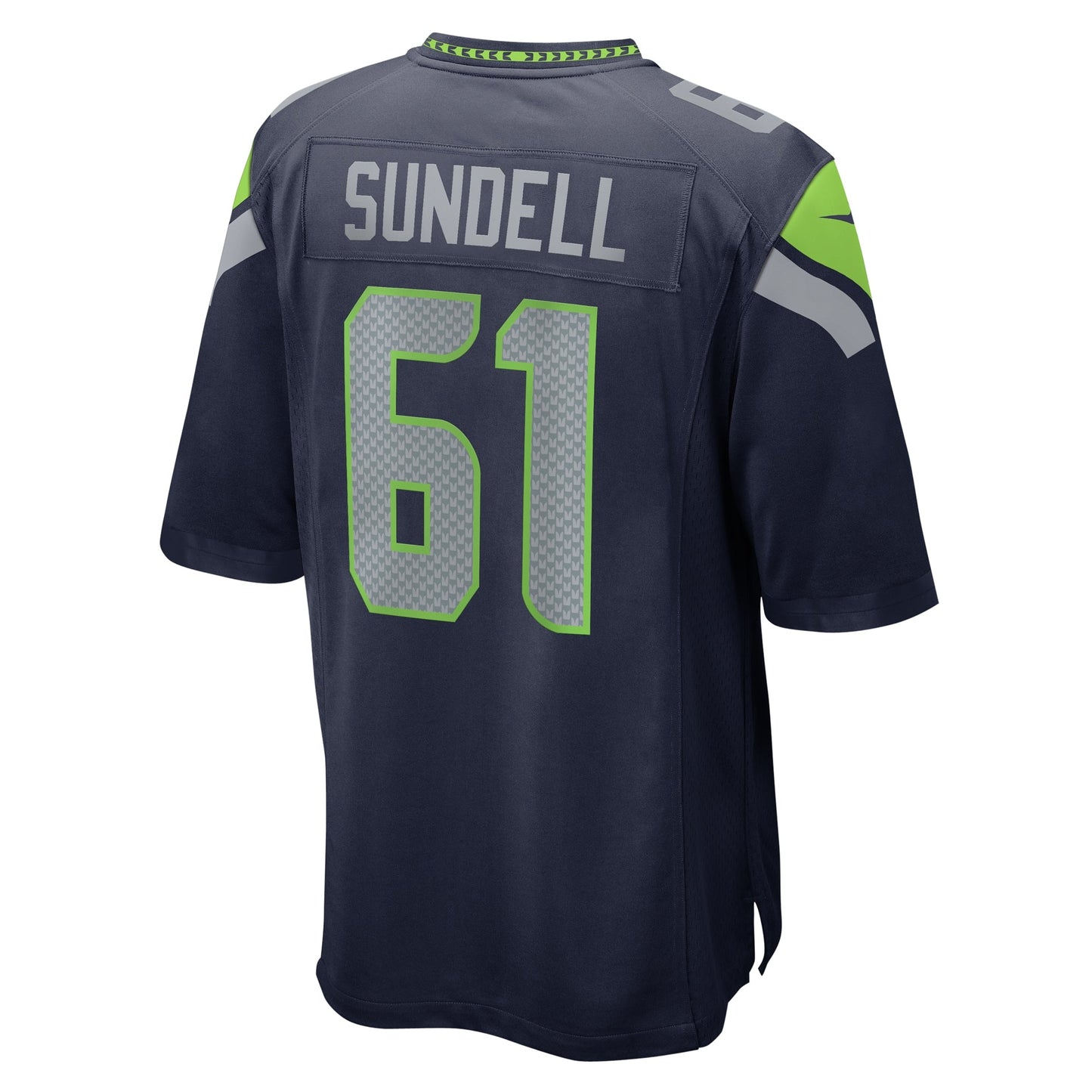 Jalen Sundell Seattle Seahawks Game Jersey - College Navy
