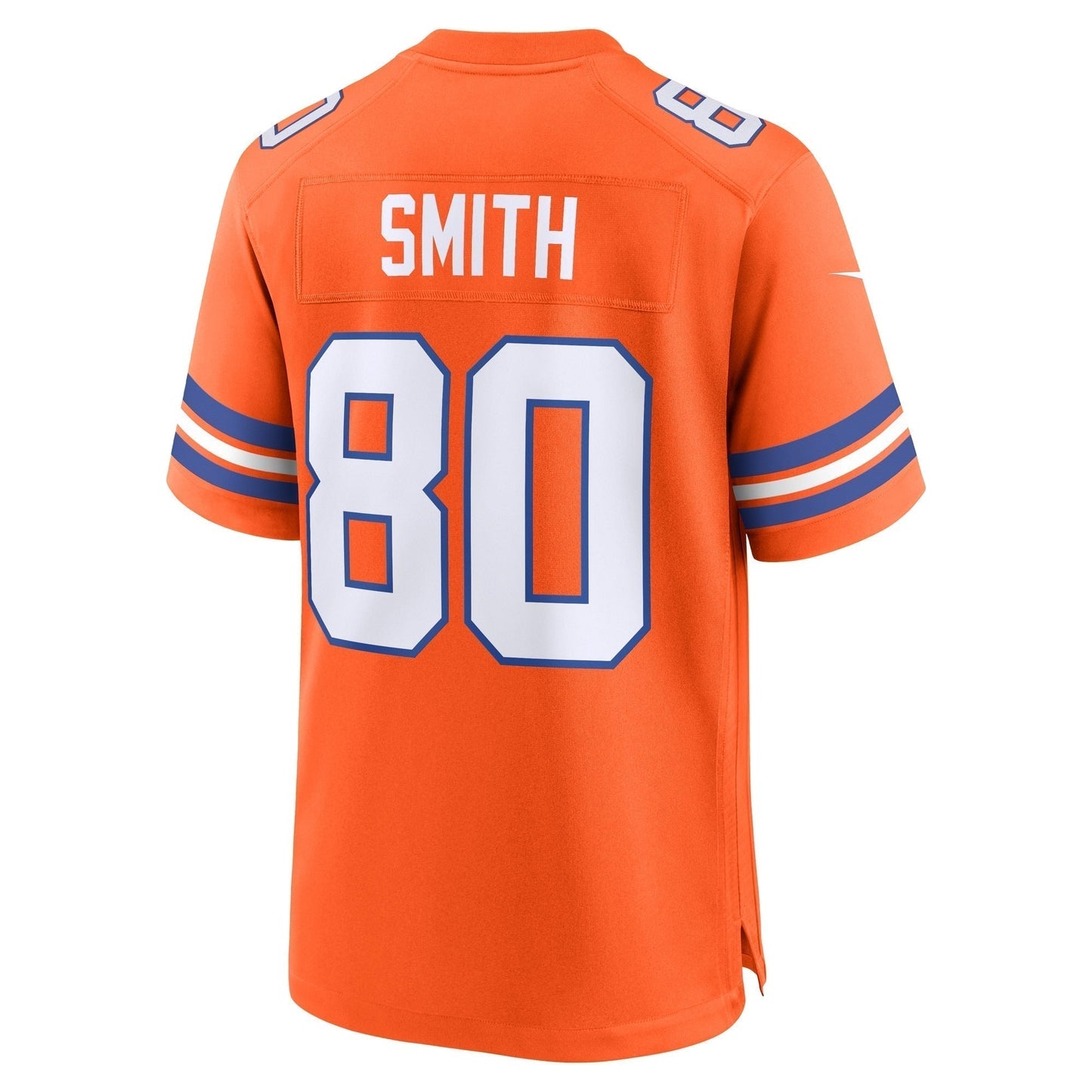 Rod Smith Denver Broncos Mile High Collection 1977 Throwback Retired Game Jersey - Orange