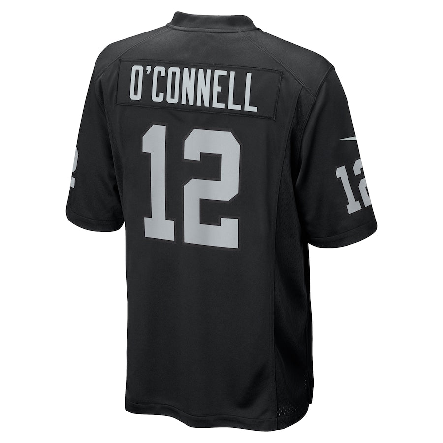 Men's Las Vegas Raiders Aidan O'Connell Black Team Game Jersey