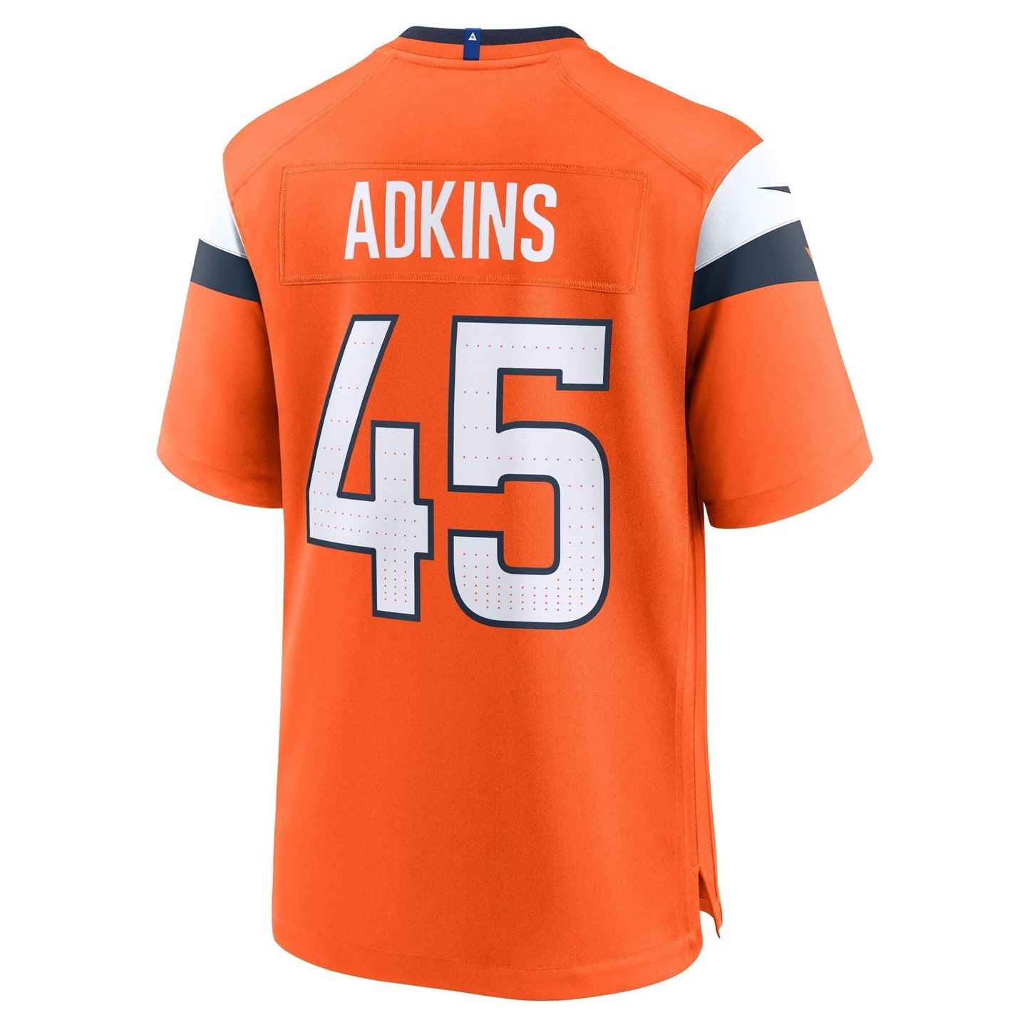 Nate Adkins Denver Broncos Team Game Jersey - Orange