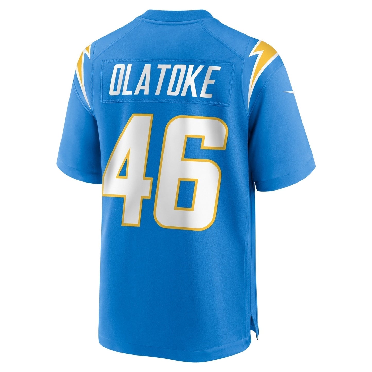 Praise Olatoke Los Angeles Chargers Team Game Jersey - Powder Blue
