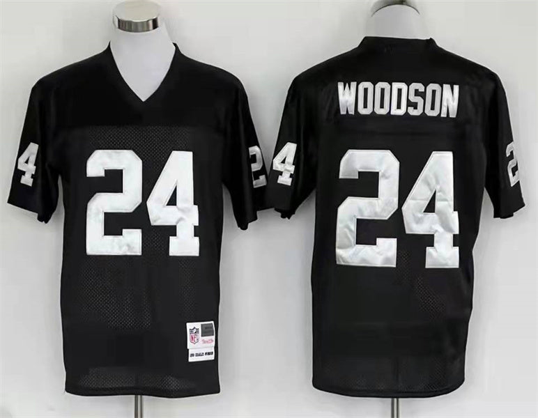 Men's Oakland Raiders Charles Woodson Mitchell & Ness Black Legacy Replica Jersey