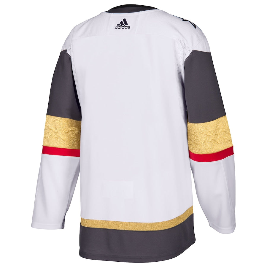 Custom Men's Vegas Golden Knights White Away Blank Jersey