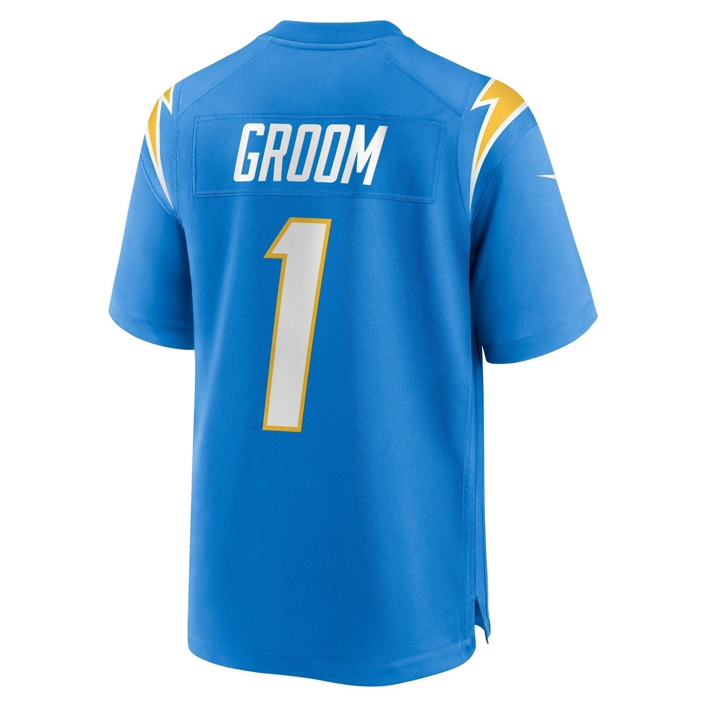 Number 1 Groom Los Angeles Chargers Game Jersey - Powder Blue