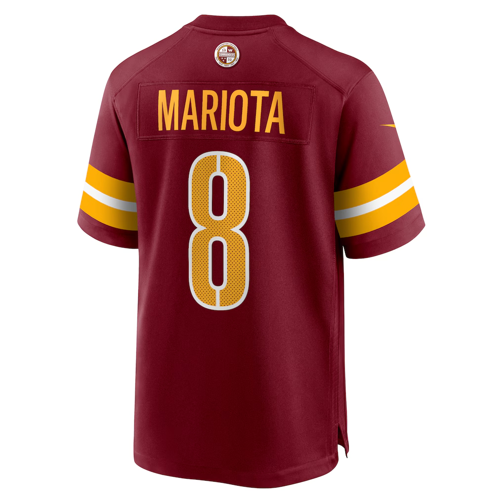 Men's Marcus Mariota Burgundy Washington Commanders Team Game Jersey