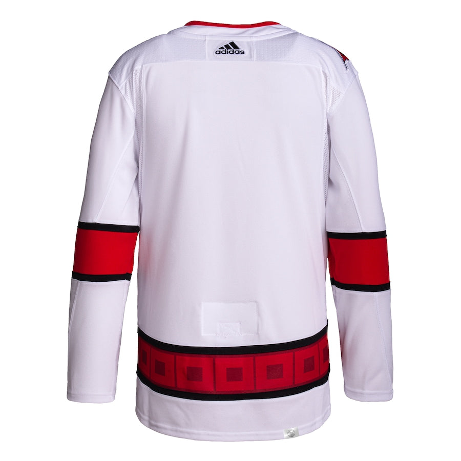 Custom Carolina Hurricanes Men's Away Primegreen Jersey - White