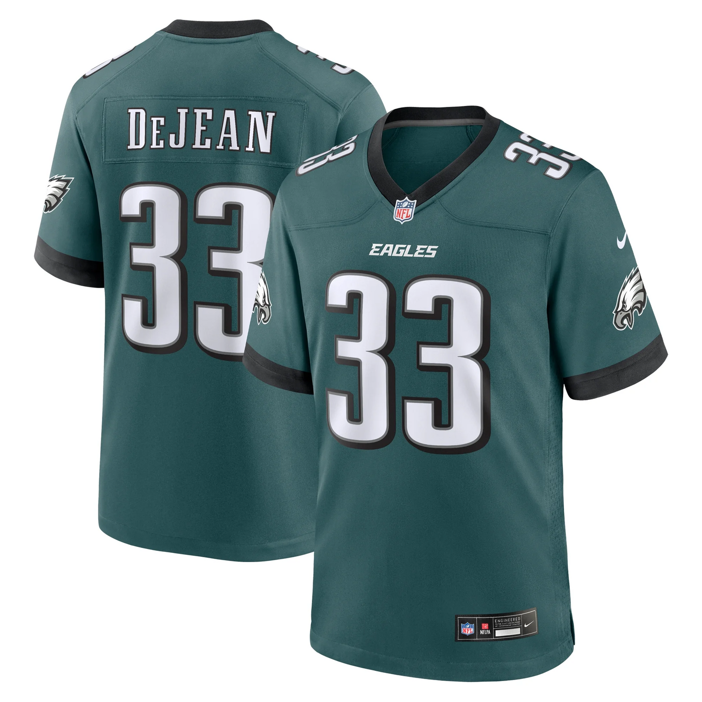 Men's Cooper DeJean Green Philadelphia Eagles Game Jersey