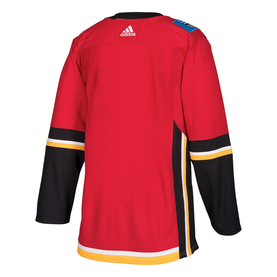Custom Calgary Flames Home Blank Jersey - Red