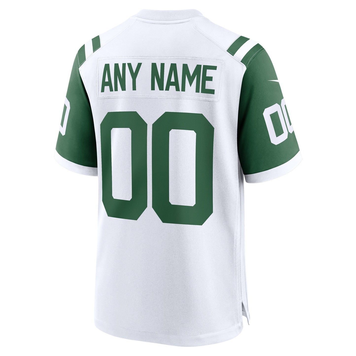 New York Jets Classic Alternate Custom Replica Jersey - White