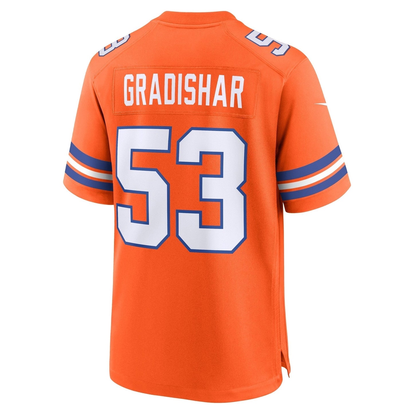 Randy Gradishar Denver Broncos Mile High Collection 1977 Throwback Retired Game Jersey - Orange