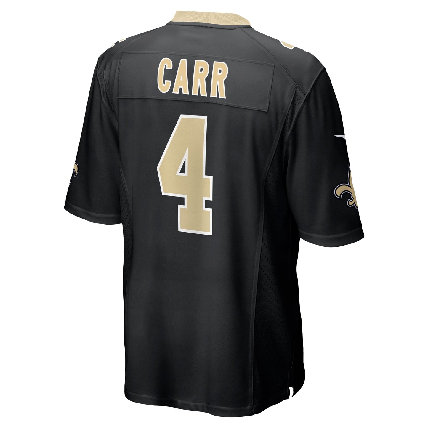 Derek Carr New Orleans Saints Game Jersey - Black