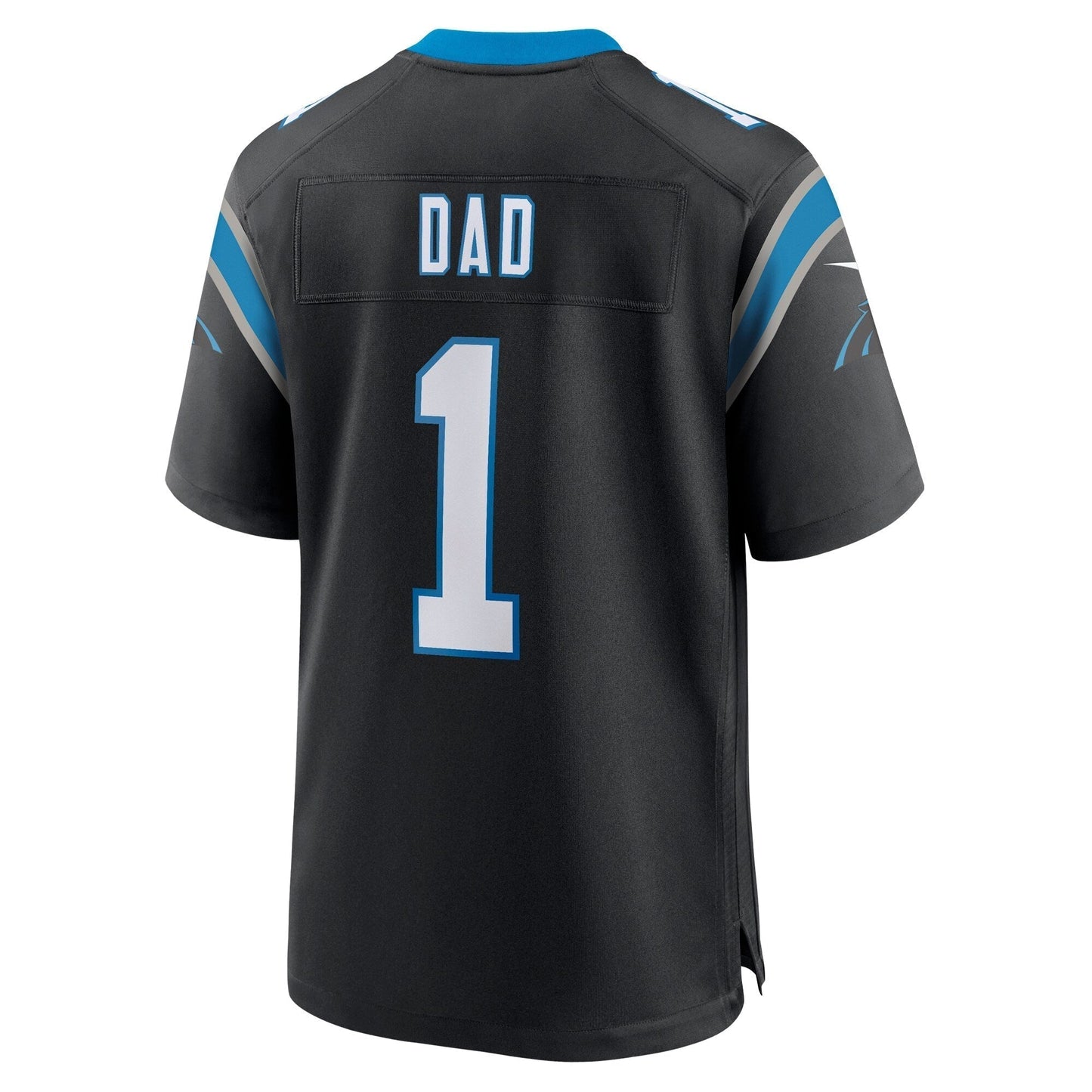 Number 1 Dad Carolina Panthers Game Jersey - Black