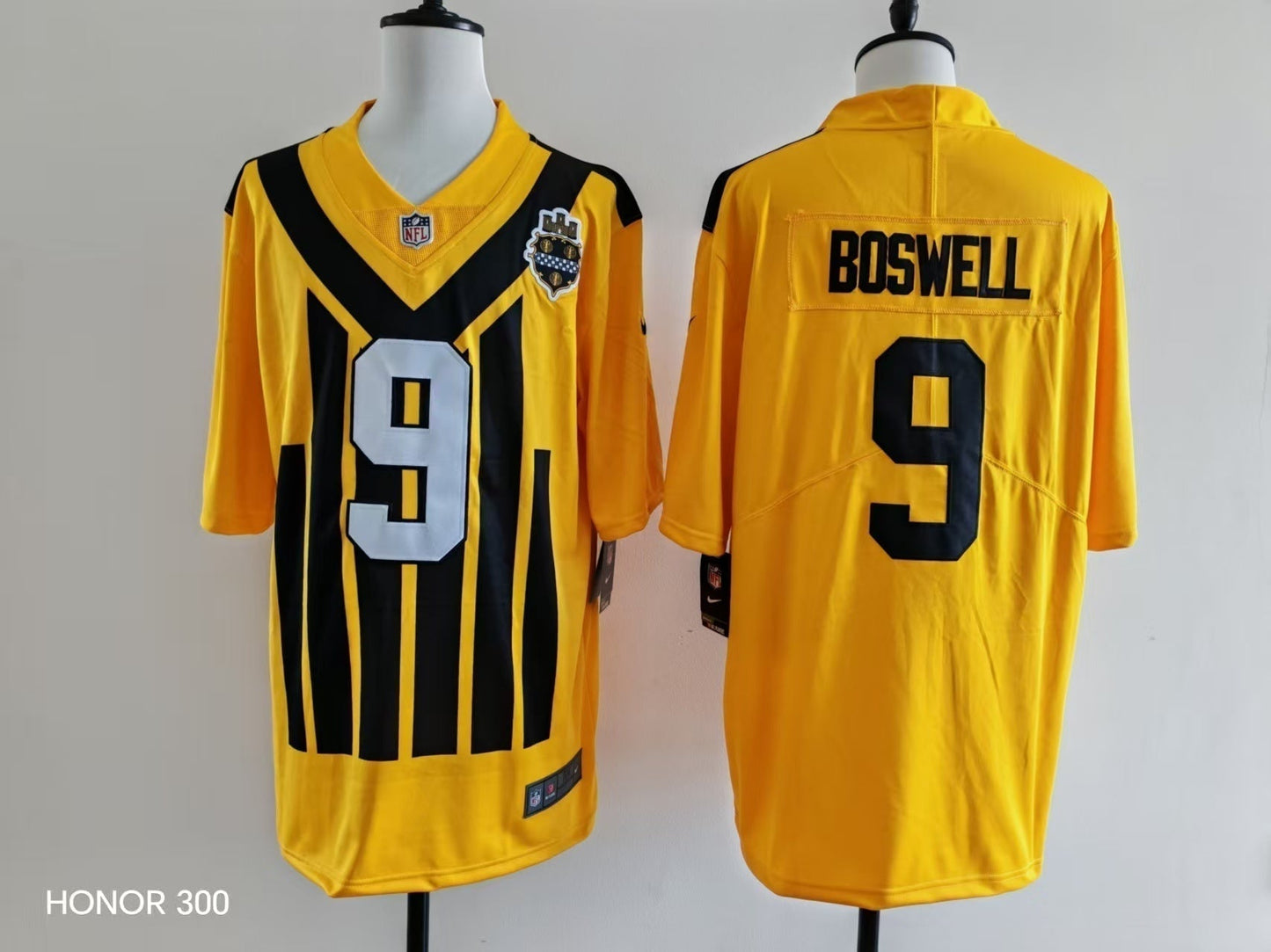 Men's Pittsburgh Steelers Chris Boswell Jersey - Retro Yellow-1