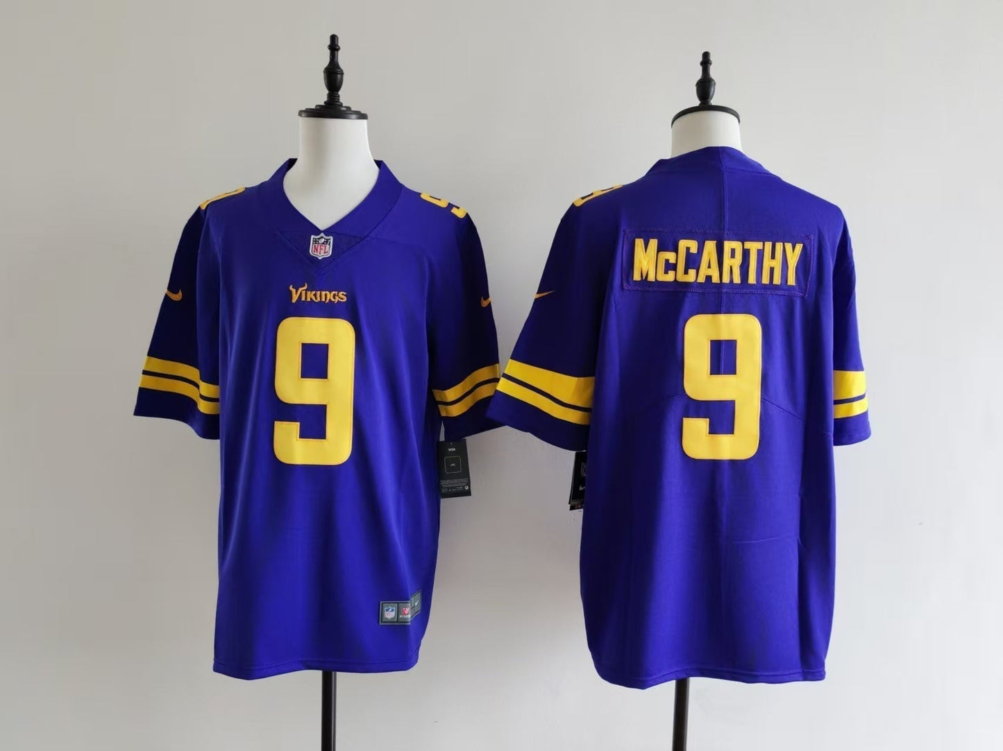Men's Minnesota Vikings J.J. McCarthy Jersey - Purple