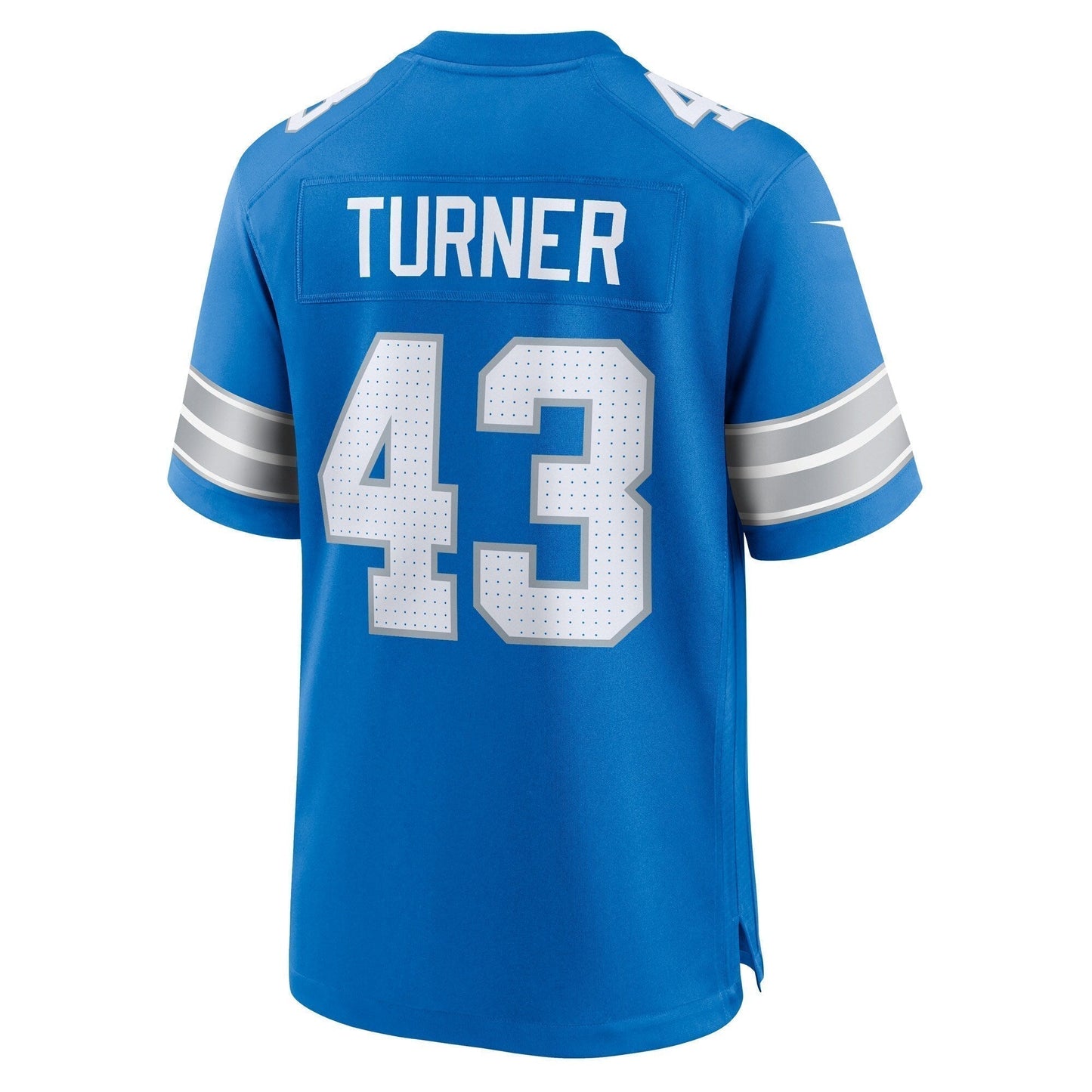 James Turner Detroit Lions Game Jersey - Blue