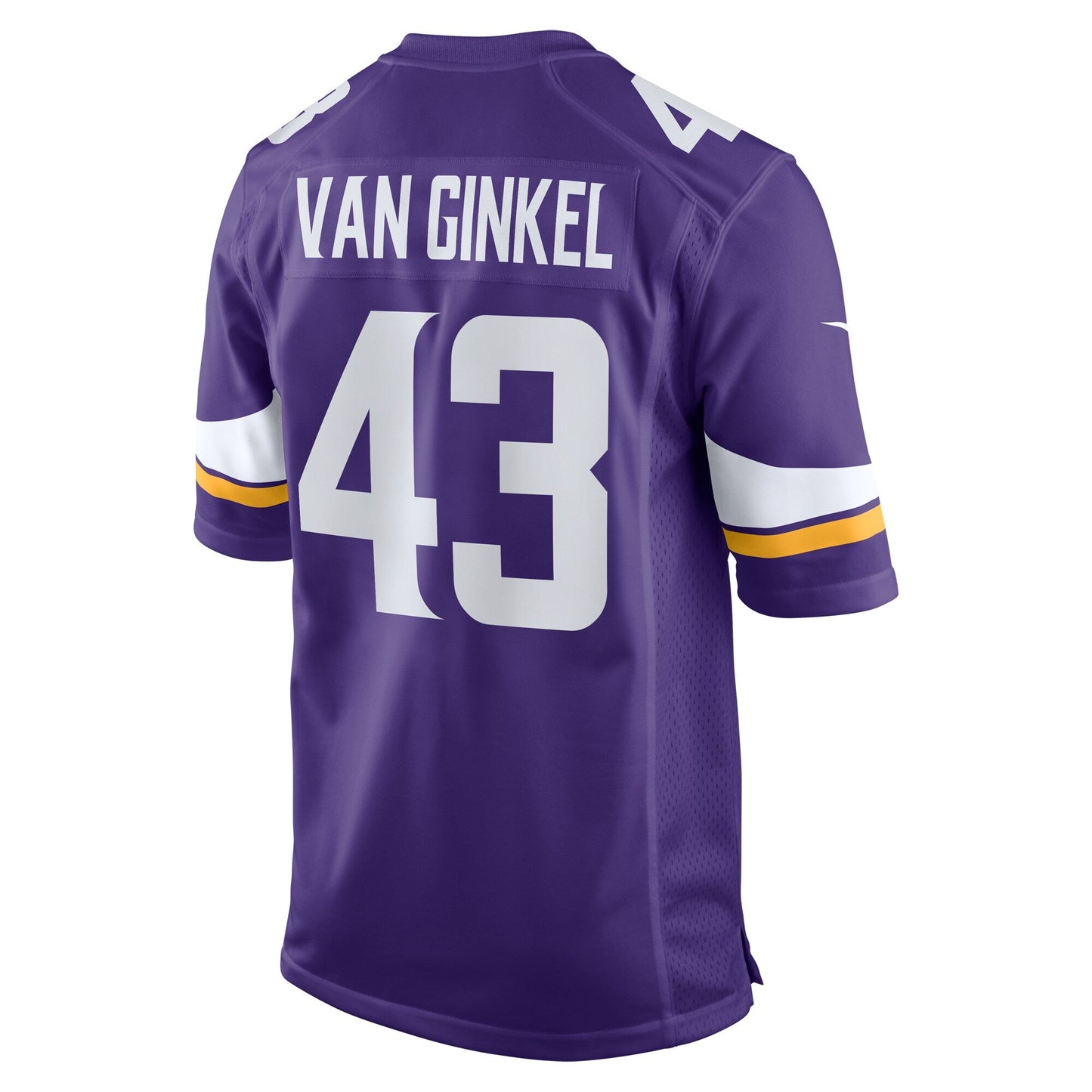 Andrew Van Ginkel Minnesota Vikings Team Game Jersey - Purple