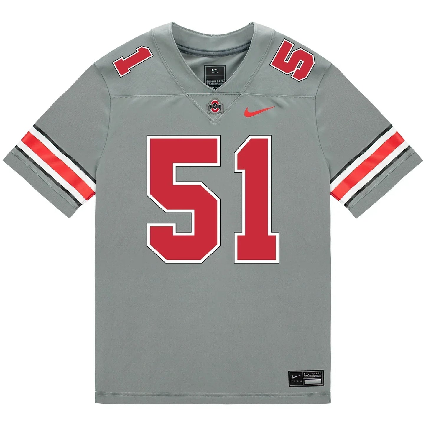 Luke Montgomery Ohio State Buckeyes Jersey Grey