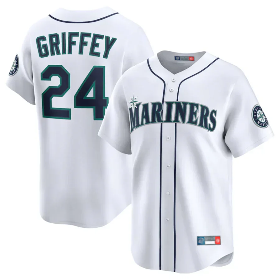 Ken Griffey Jr. Seattle Mariners Retired Player Jersey White
