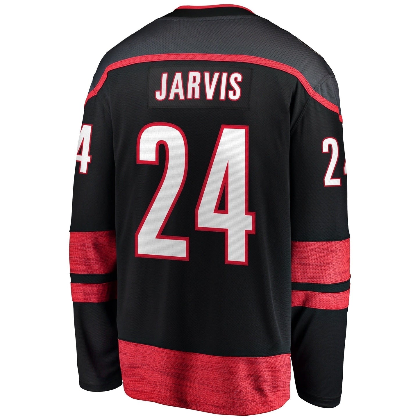 Seth Jarvis Carolina Hurricanes Fanatics Home Breakaway Jersey Black "Warning Flag" Edition