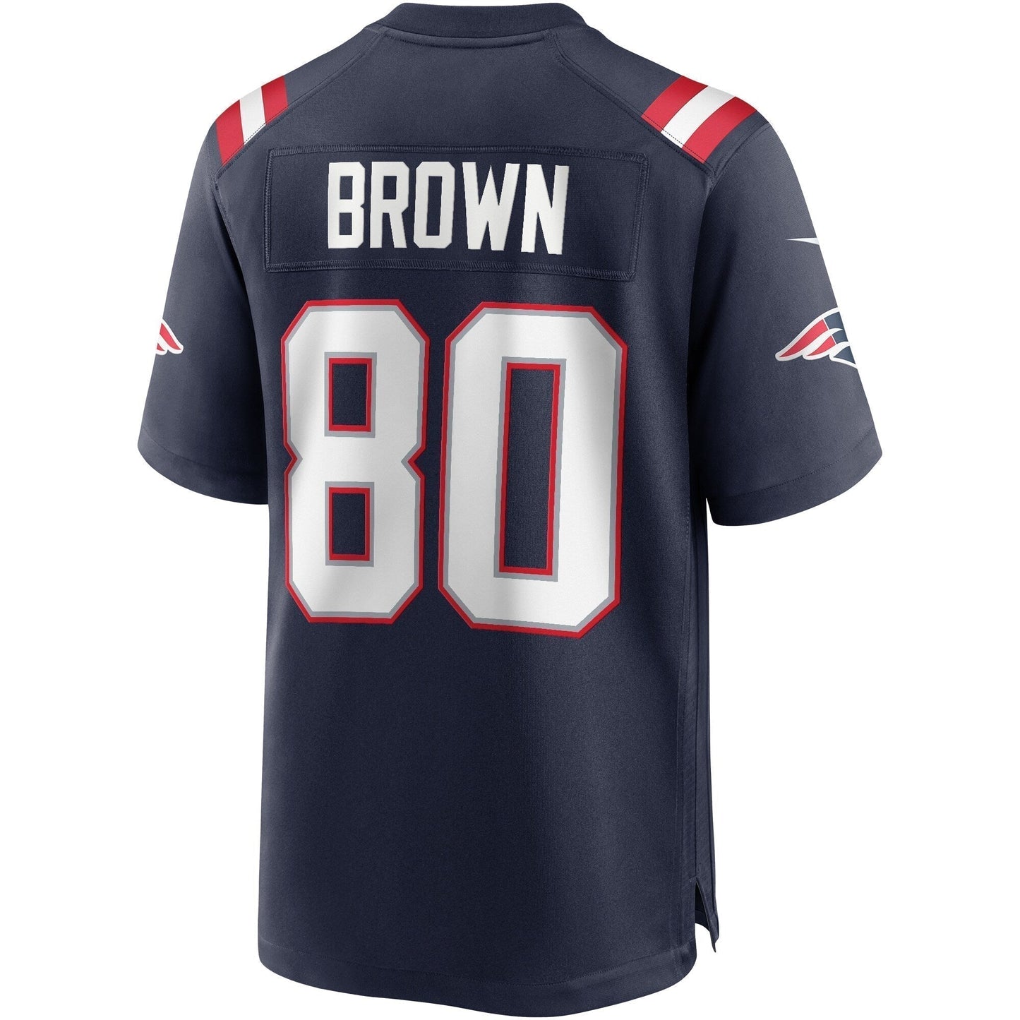 Troy Brown New England Patriots Game Retired Jersey - Navy
