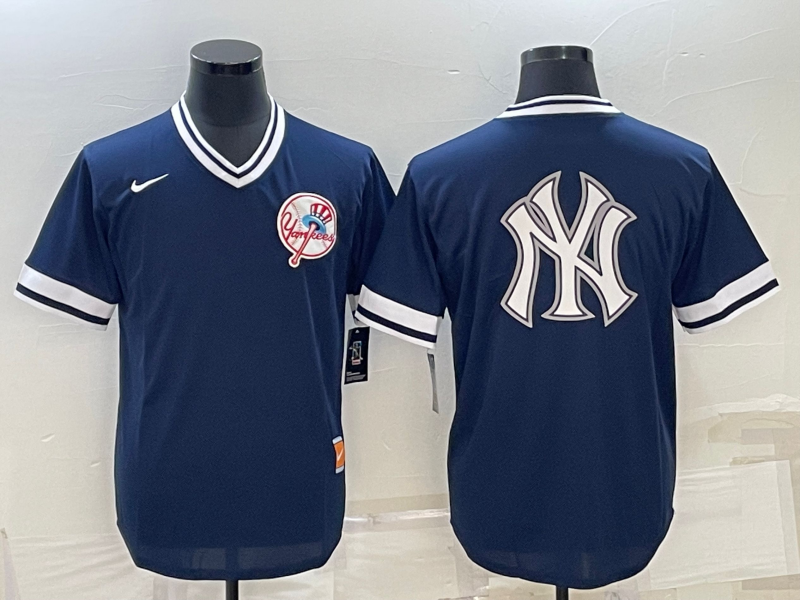 Men's New York Yankees1 Navy Cooperstown Collection Player Jersey