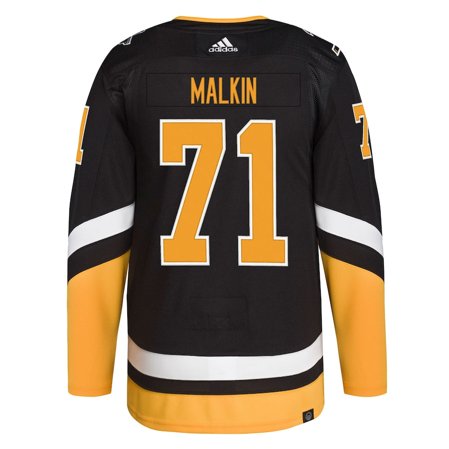 Men's Pittsburgh Penguins Evgeni Malkin Black Alternate Primegreen Authentic Player Jersey